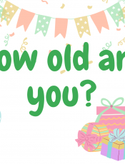 2.Sınıf İngilizce How old are you? Etkileşimli Video
